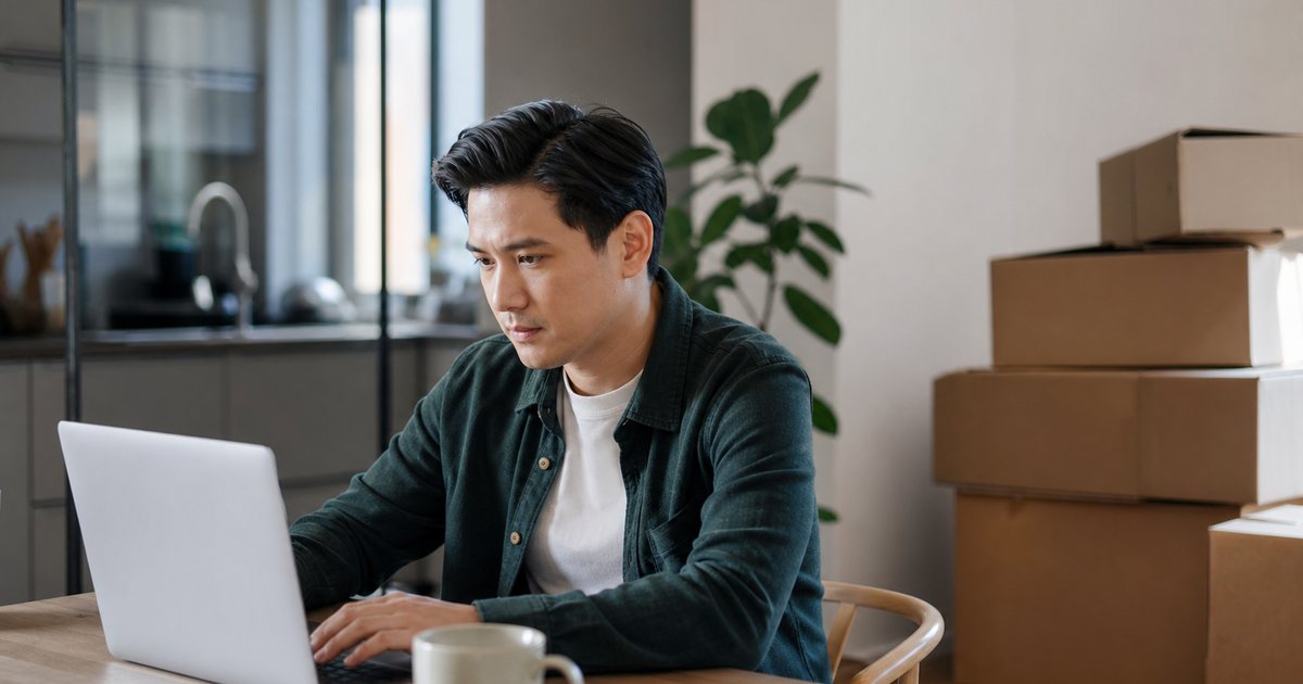 What should a small software company do when a remote employee moves to a new state?
